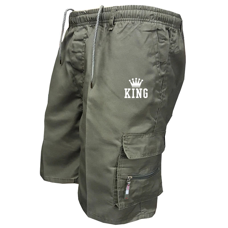 Summer Casual Loose Drawstring Shorts Printed Short Pants Cargo Shorts overalls for men Cargo Shorts