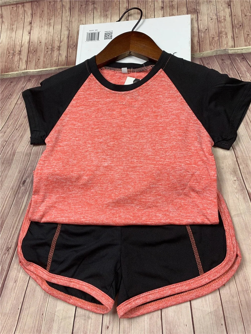 Kids Fitness T-shirt and Gym Shorts