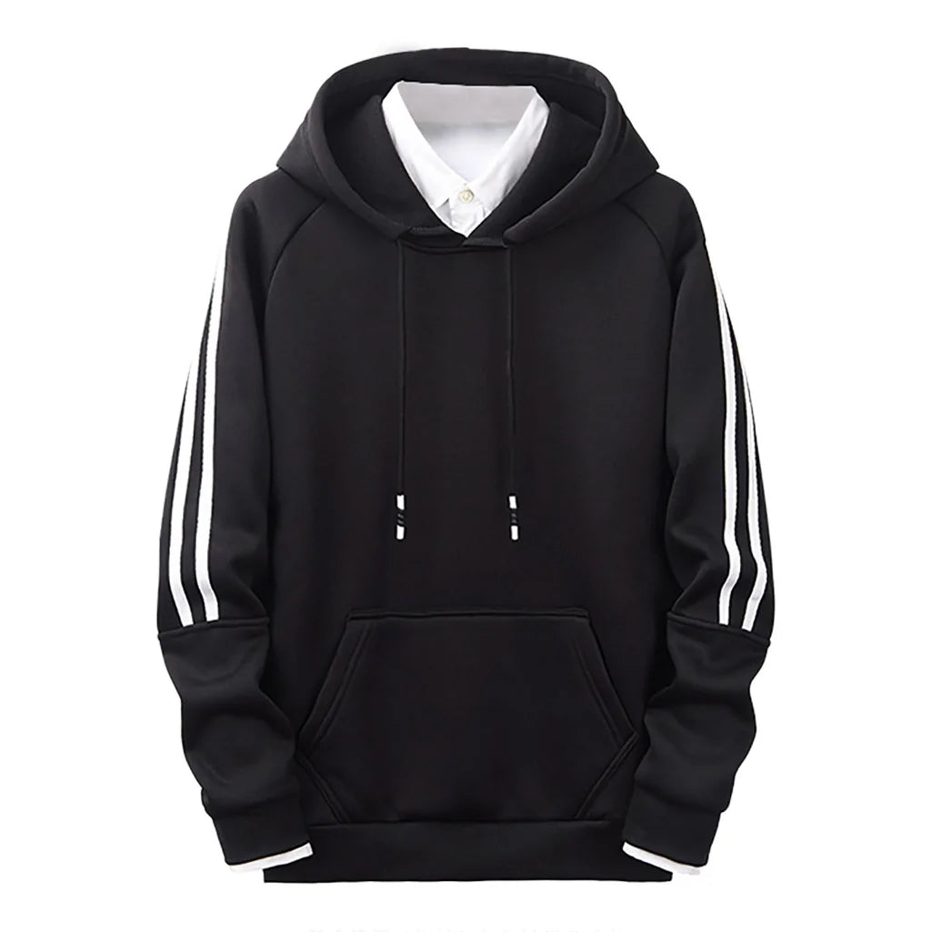 Stripe Stitching Hoodies