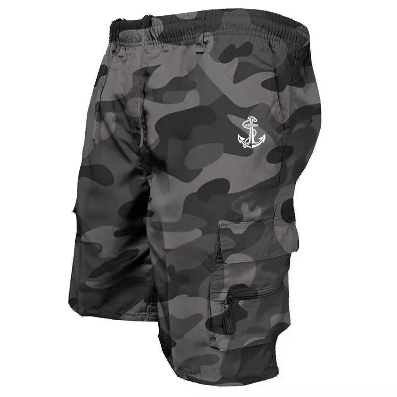 Camouflage Shorts Outdoor Men's Cargo Shorts 2024 New Fashion Comfortable Casual Summer Short Pants Multi-pocket Sports Clothing