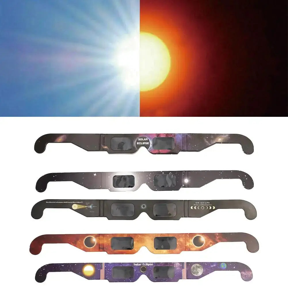 Random Paper Solar Eclipse Glasses 1-100pcs Anti-UV Viewing Shades