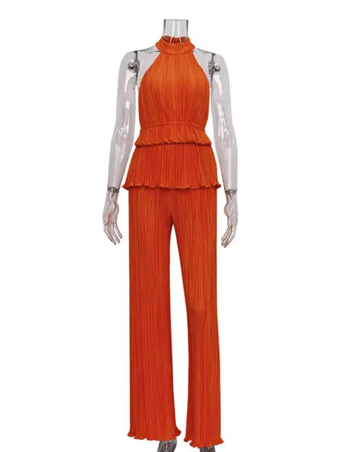 Trouser Suit Spring Elegant Wide Leg Pants